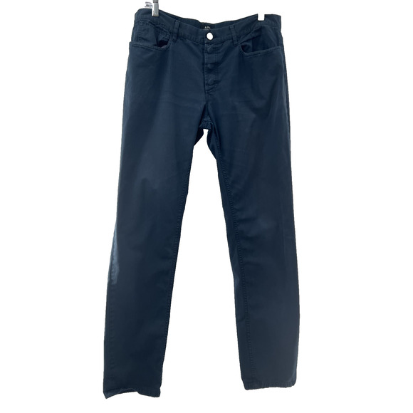 A.P.C. Men’s Dark Blue 100% Cotton Petite Jeans Size 35
